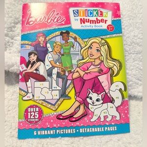 Barbie Fashion Sticker Activity Book - Pink and Blue